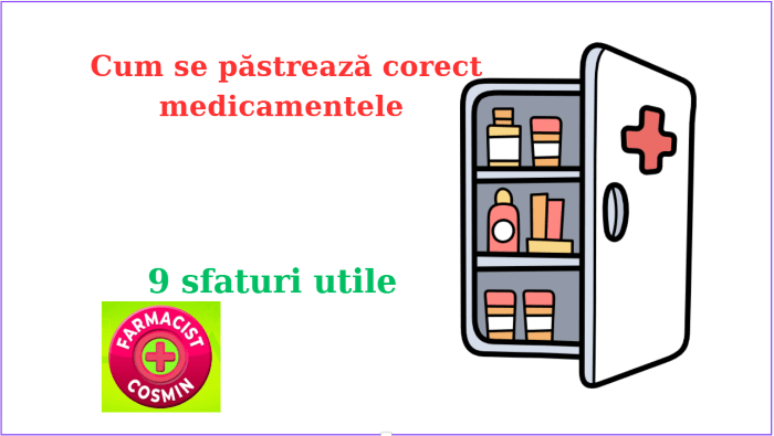 Cum se păstrează corect&nbsp;medicamentele