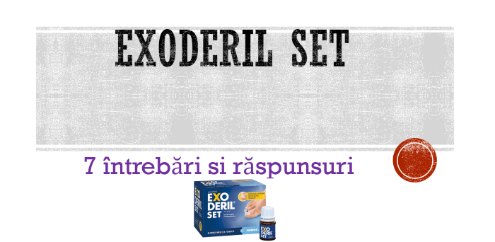 Exoderil set - lac de unghii medicamentos